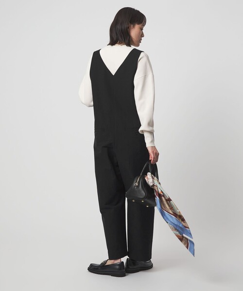 green label relaxing（グリーンレーベルリラクシング）の「オルマイ LI/MIX オールインワン マシンウォッシャブル ストレッチ 吸水速乾 接触冷感（つなぎ/オールインワン・レディース・ブラック/ライトグレー/ベージュ・36/38）」の10枚目の写真