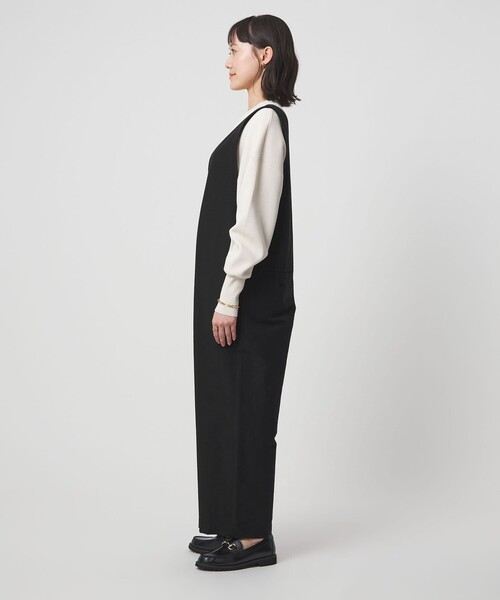 green label relaxing（グリーンレーベルリラクシング）の「オルマイ LI/MIX オールインワン マシンウォッシャブル ストレッチ 吸水速乾 接触冷感（つなぎ/オールインワン・レディース・ブラック/ライトグレー/ベージュ・36/38）」の19枚目の写真