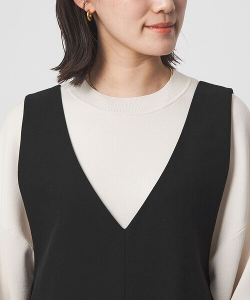 green label relaxing（グリーンレーベルリラクシング）の「オルマイ LI/MIX オールインワン マシンウォッシャブル ストレッチ 吸水速乾 接触冷感（つなぎ/オールインワン・レディース・ブラック/ライトグレー/ベージュ・36/38）」の21枚目の写真