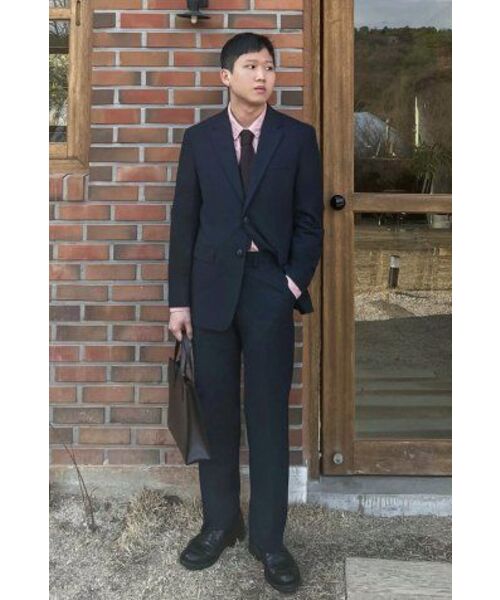 NONBLANK(ノンブランク)の「W11 セミワイドフィットスラックス_ダークネイビー(スラックス・メンズ・その他・LARGE/MEDIUM/SMALL/X-LARGE/XX-LARGE)」の3枚目の写真