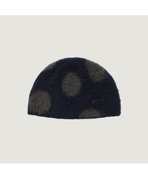 POEV（ポエブ）の「Fluffy Dotted Knit Beanie - Navy（ニットキャップ/ビーニー）」
