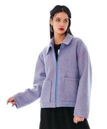 OTHER-worldly（アザーワールドリー）の「スターダストブークルウールジャケット [ダスティブルー]（MA-1）」