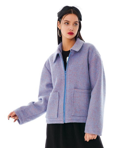 スターダストブークルウールジャケット [ダスティブルー]