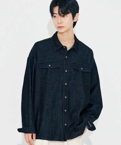 Diamond Layla(ダイアモンドレイラ)の「Two-Pocket Denim Oversized Fit Shirt S138(シャツ/ブラウス・レディース・その他・LARGE/MEDIUM/X-LARGE)」の8枚目の写真