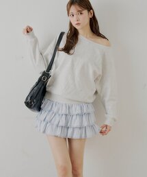 ティアードフリルミニスカート
