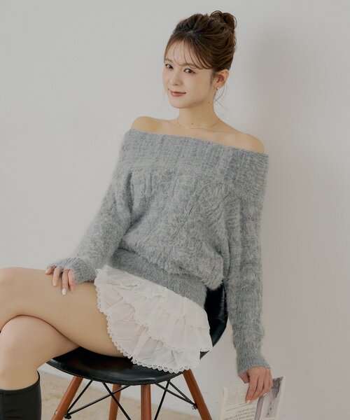 Chico（チコ）の「ティアードフリルミニスカート（スカート・レディース・ホワイト/ブラック/ブルー系その他2・FREE）」の10枚目の写真