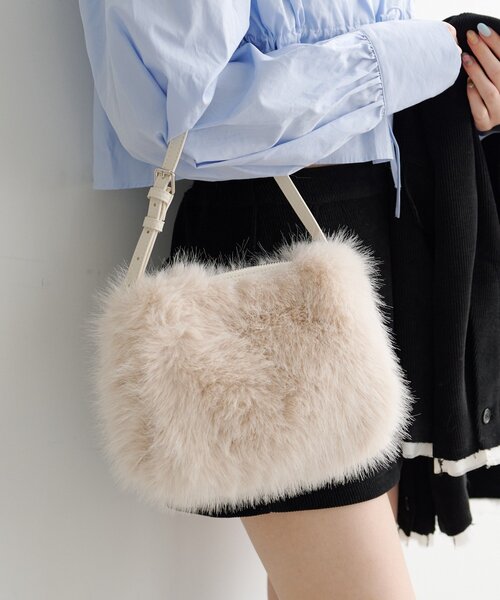 Kastane（カスタネ）の「*ラビファーBAG（トートバッグ・レディース・ベージュ/アイボリー/グレー・FREE）」の4枚目の写真