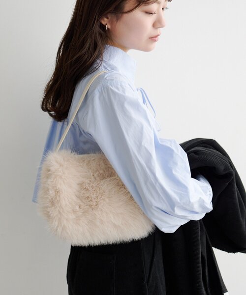 Kastane（カスタネ）の「*ラビファーBAG（トートバッグ・レディース・ベージュ/アイボリー/グレー・FREE）」の6枚目の写真