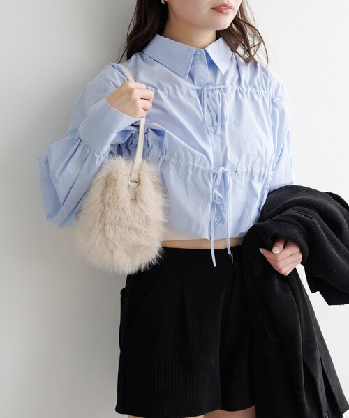 Kastane（カスタネ）の「*ラビファーBAG（トートバッグ・レディース・ベージュ/アイボリー/グレー・FREE）」の7枚目の写真