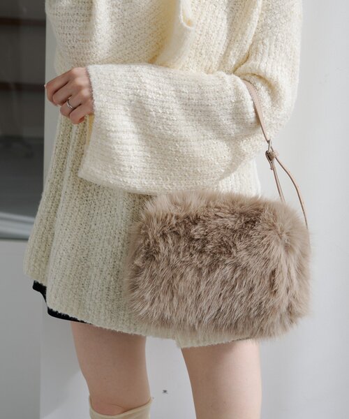 Kastane（カスタネ）の「*ラビファーBAG（トートバッグ・レディース・ベージュ/アイボリー/グレー・FREE）」の9枚目の写真