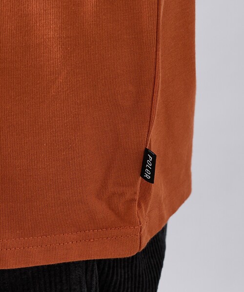 POLeR(ポーラー)の「【POLER/ポーラー】COLWOOD RUGBY/ラガーシャツ/ユニセックス【WEB限定】(ポロシャツ・メンズ・オレンジ/ブラック・M/L/XL)」の9枚目の写真
