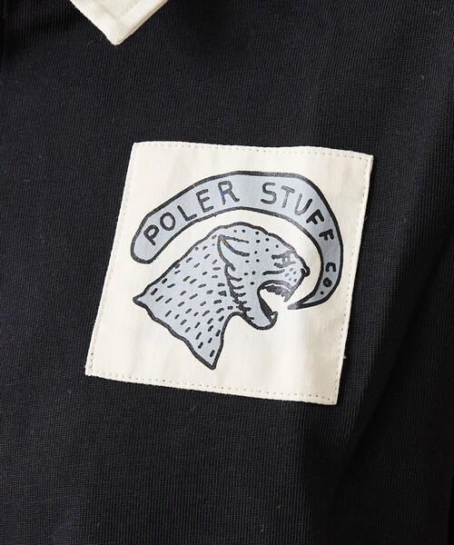 POLeR(ポーラー)の「【POLER/ポーラー】COLWOOD RUGBY/ラガーシャツ/ユニセックス【WEB限定】(ポロシャツ・メンズ・オレンジ/ブラック・M/L/XL)」の14枚目の写真