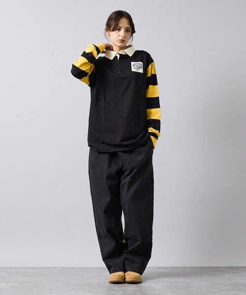 POLeR(ポーラー)の「【POLER/ポーラー】COLWOOD RUGBY/ラガーシャツ/ユニセックス【WEB限定】(ポロシャツ・メンズ・オレンジ/ブラック・M/L/XL)」の16枚目の写真