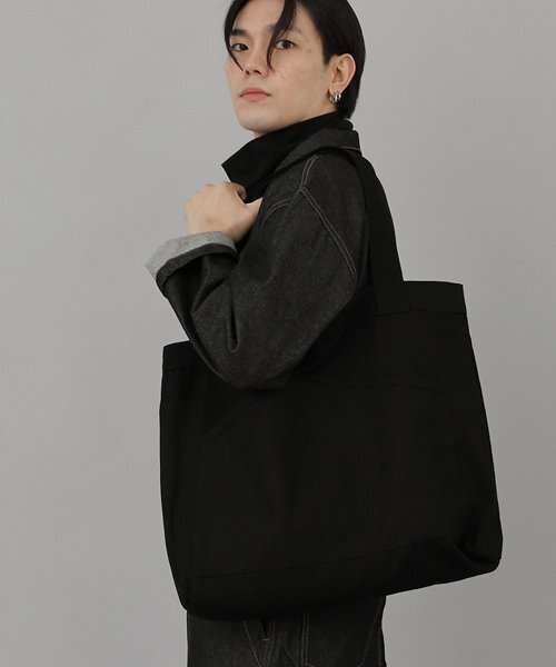 SAINTCREW（セントクルー）の「ハウスポケットビッグサイズエコバッグHP-111ブラック（エコバッグ/サブバッグ・レディース・その他・フリー）」の2枚目の写真