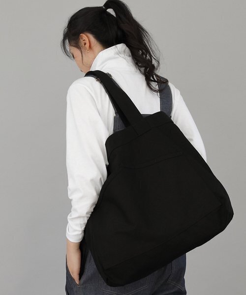 SAINTCREW（セントクルー）の「ハウスポケットビッグサイズエコバッグHP-111ブラック（エコバッグ/サブバッグ・レディース・その他・フリー）」の3枚目の写真