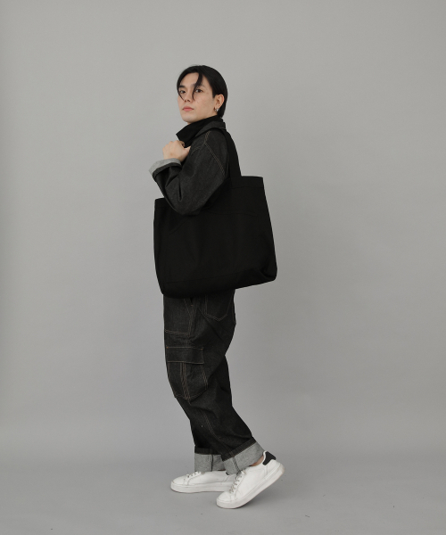 SAINTCREW（セントクルー）の「ハウスポケットビッグサイズエコバッグHP-111ブラック（エコバッグ/サブバッグ・レディース・その他・フリー）」の8枚目の写真