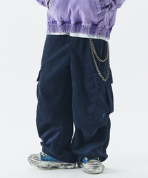 HEDER HELEN（ヘダーヘレン）の「VTG Corduroy cargo PT d/blue（その他パンツ）」