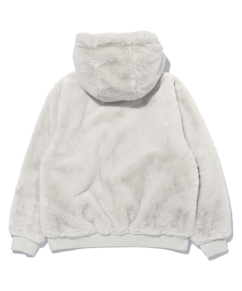 RAYFIKERS(レイフィカース)の「ミンクボアフリースフードジャケット MP9JU932_LIGHT BEIGE(パーカー・メンズ・その他・90/100/95/105)」の2枚目の写真
