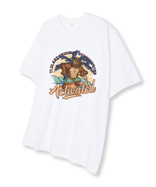 TI.GLAKE(ティーグレイク)の「ヴィンテージサマー 半袖Tシャツ ホワイト(Tシャツ/カットソー・レディース・その他・LARGE/X-LARGE/XX-LARGE)」の1枚目の写真