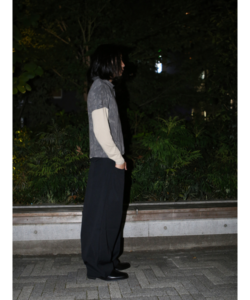 GOZER(ゴーザー)の「CAMO COLLAR HALF T-SHIRT_DARK(Tシャツ/カットソー・メンズ・グリーン系カモフラージュ・MEDIUM/LARGE/X-LARGE)」の3枚目の写真