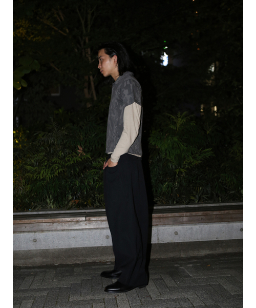 GOZER(ゴーザー)の「CAMO COLLAR HALF T-SHIRT_DARK(Tシャツ/カットソー・メンズ・グリーン系カモフラージュ・MEDIUM/LARGE/X-LARGE)」の4枚目の写真