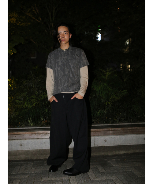 GOZER(ゴーザー)の「CAMO COLLAR HALF T-SHIRT_DARK(Tシャツ/カットソー・メンズ・グリーン系カモフラージュ・MEDIUM/LARGE/X-LARGE)」の5枚目の写真