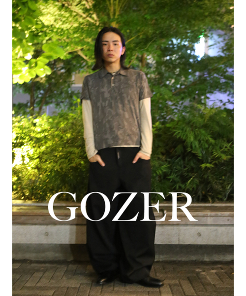 GOZER(ゴーザー)の「CAMO COLLAR HALF T-SHIRT_DARK(Tシャツ/カットソー・メンズ・グリーン系カモフラージュ・MEDIUM/LARGE/X-LARGE)」の6枚目の写真