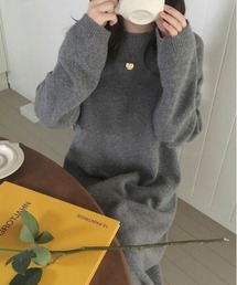 ニット ロング ワンピース