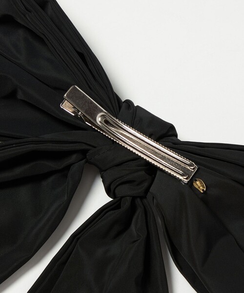 IRIS47（イリスフォーセブン）の「＜AYA KANEKO×IRIS 47×UNITED ARROWS＞ビッグ リボン クリップ（バレッタ/ヘアクリップ・レディース・ブラック/ネイビー・FREE）」の6枚目の写真