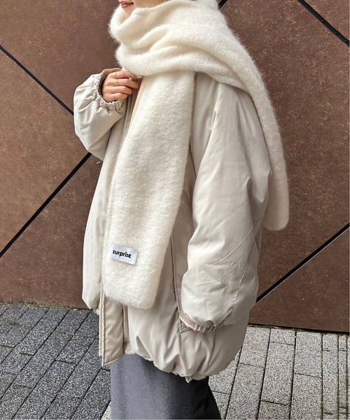 SLOBE IENA（スローブイエナ）の「《追加》surprise/サプライズ ストール MOHAIR  SCARF  DONNA（ストール/ショール・レディース・イエロー/ブラウン/アイボリー・FREE）」の17枚目の写真