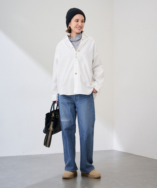 セール】コンビネーションボタンレギュラーシャツ（シャツ/ブラウス