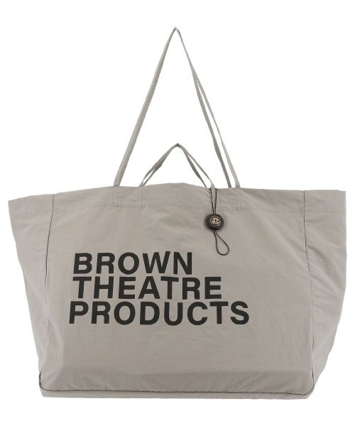 SALON de RUBAN（サロンドルヴァン）の「【SALON de RUBAN / サロン ド ルヴァン】 BROWN THEATRE PRODUCTS 折りたたみラージトート（トートバッグ・レディース・ブラック/グレー/グリーン/ベージュ/ブルー・FREE）」の2枚目の写真