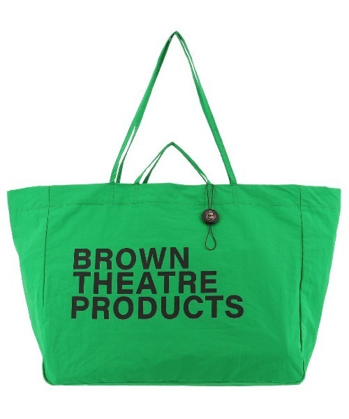 SALON de RUBAN（サロンドルヴァン）の「【SALON de RUBAN / サロン ド ルヴァン】 BROWN THEATRE PRODUCTS 折りたたみラージトート（トートバッグ・レディース・ブラック/グレー/グリーン/ベージュ/ブルー・FREE）」の4枚目の写真