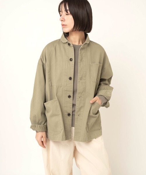 RNA-N(アールエヌエーエヌ)の「J2181 スモールカラーワークジャケット(テーラードジャケット・レディース・カーキ/オフホワイト/イエロー・FREE)」の18枚目の写真