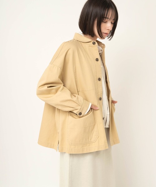 RNA-N(アールエヌエーエヌ)の「J2181 スモールカラーワークジャケット(テーラードジャケット・レディース・カーキ/オフホワイト/イエロー・FREE)」の15枚目の写真