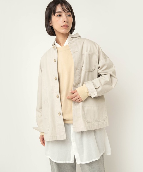 RNA-N(アールエヌエーエヌ)の「J2181 スモールカラーワークジャケット(テーラードジャケット・レディース・カーキ/オフホワイト/イエロー・FREE)」の10枚目の写真