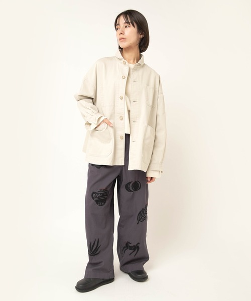 RNA-N(アールエヌエーエヌ)の「J2181 スモールカラーワークジャケット(テーラードジャケット・レディース・カーキ/オフホワイト/イエロー・FREE)」の22枚目の写真