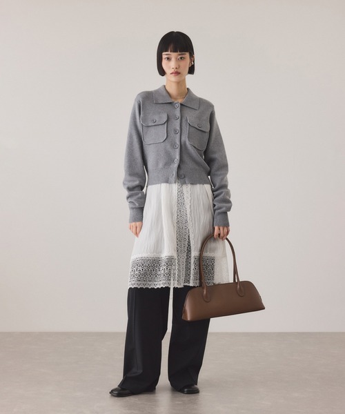 ADAM ET ROPE'（アダムエロペ）の「スプリットレザーラウンドボストン（ボストンバッグ・レディース・ブラウン/ブラック・FREE）」の10枚目の写真