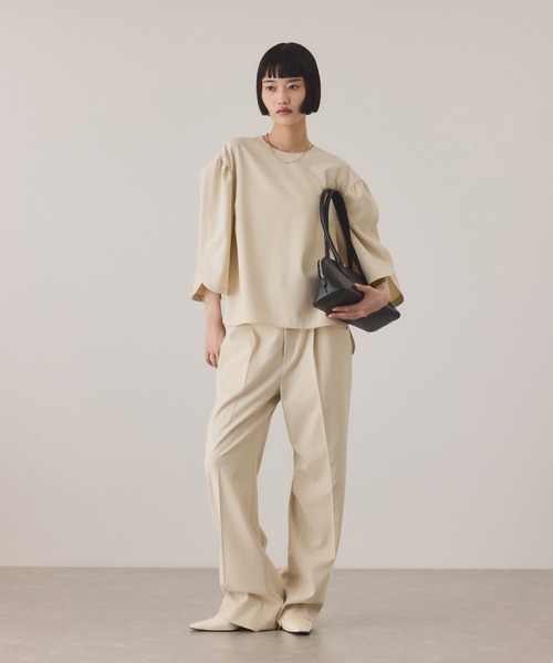 ADAM ET ROPE'（アダムエロペ）の「スプリットレザーラウンドボストン（ボストンバッグ・レディース・ブラウン/ブラック・FREE）」の12枚目の写真