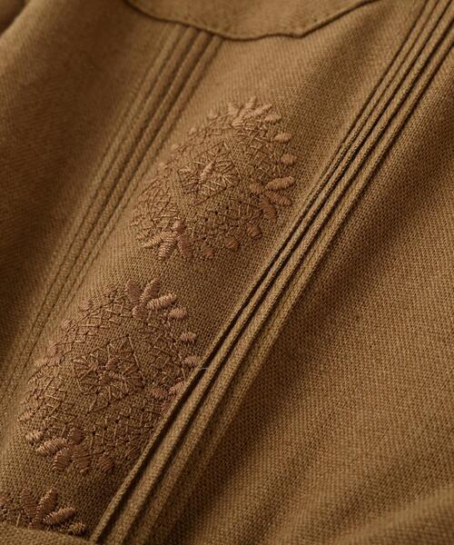 schott(ショット)の「Schott/ショット/LINEN GUAYABERA SHIRT/リネン グァジャベーラシャツ(シャツ/ブラウス・メンズ・ブラック/カーキ/ベージュ・M/L/XL/2XL)」の4枚目の写真