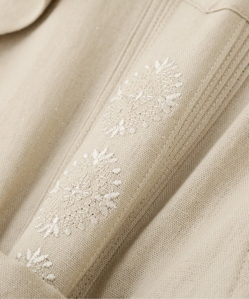 schott（ショット）の「Schott/ショット/LINEN GUAYABERA SHIRT/リネン グアテマラシャツ（シャツ/ブラウス・メンズ・ブラック/カーキ/ベージュ・M/L/XL/2XL）」の17枚目の写真