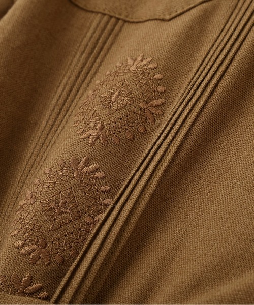 schott（ショット）の「Schott/ショット/LINEN GUAYABERA SHIRT/リネン グアテマラシャツ（シャツ/ブラウス・メンズ・ブラック/カーキ/ベージュ・M/L/XL/2XL）」の19枚目の写真