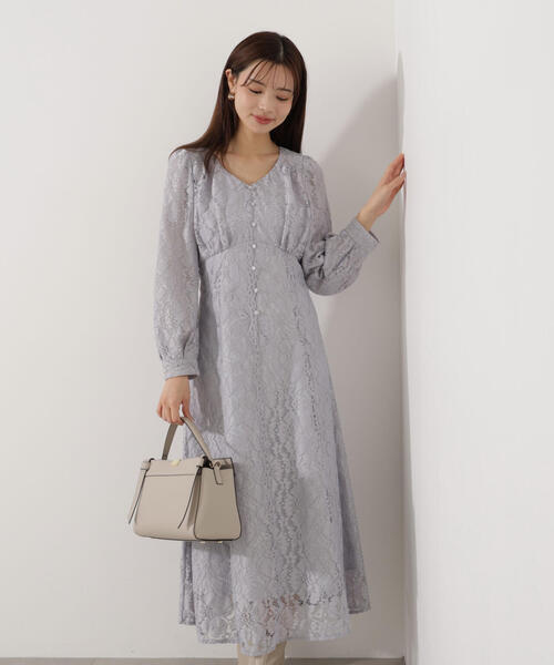 PROPORTION BODY DRESSING（プロポーションボディドレッシング）の「レディーレースワンピース / 1216140102（ワンピース・レディース・ネイビー/ホワイト系その他/ブルー・P/S/MEDIUM）」の3枚目の写真