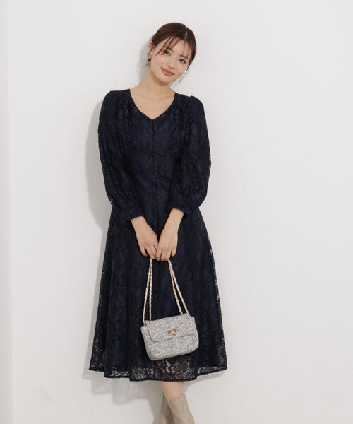 PROPORTION BODY DRESSING（プロポーションボディドレッシング）の「レディーレースワンピース / 1216140102（ワンピース・レディース・ネイビー/ホワイト系その他/ブルー・P/S/MEDIUM）」の6枚目の写真