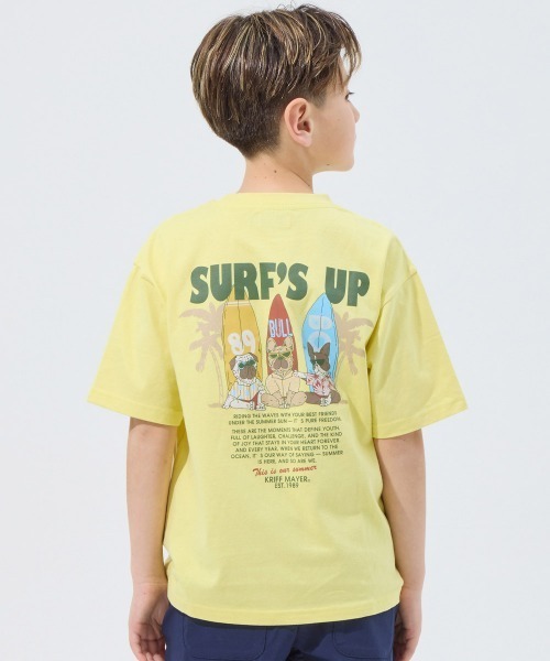 KRIFF MAYER Kid's Collection(クリフメイヤーキッズコレクション)の「【綿100%】鼻ぺちゃT(Tシャツ/カットソー・キッズ・ネイビー/ミント/イエロー/チャコール/オフホワイト/レッド・130/120/170/160/150/140)」の5枚目の写真