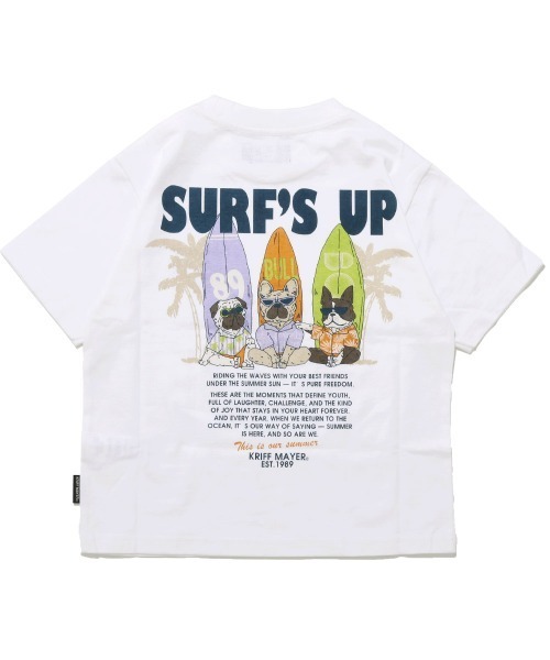 KRIFF MAYER Kid's Collection(クリフメイヤーキッズコレクション)の「【綿100%】鼻ぺちゃT(Tシャツ/カットソー・キッズ・ネイビー/ミント/イエロー/チャコール/オフホワイト/レッド・130/120/170/160/150/140)」の12枚目の写真