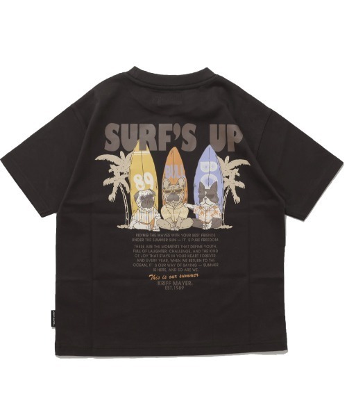 KRIFF MAYER Kid's Collection(クリフメイヤーキッズコレクション)の「【綿100%】鼻ぺちゃT(Tシャツ/カットソー・キッズ・ネイビー/ミント/イエロー/チャコール/オフホワイト/レッド・130/120/170/160/150/140)」の14枚目の写真