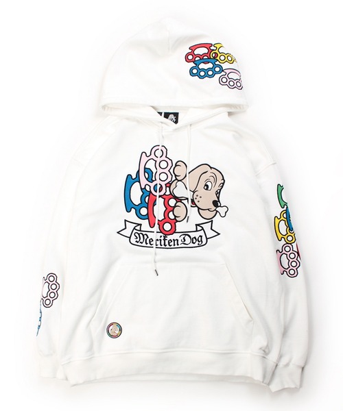 GALFY(ガルフィー)の「GALFY-メリケンHERTSパーカー(パーカー・メンズ・ホワイト/ブラック/オレンジ・L/XL)」の18枚目の写真