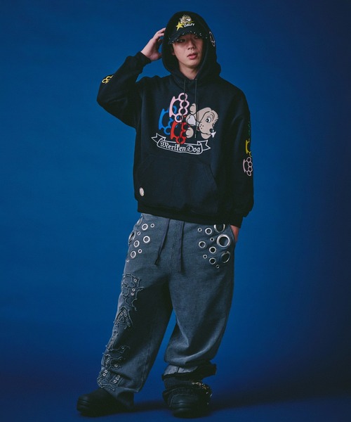 GALFY(ガルフィー)の「GALFY-メリケンHERTSパーカー(パーカー・メンズ・ホワイト/ブラック/オレンジ・L/XL)」の11枚目の写真