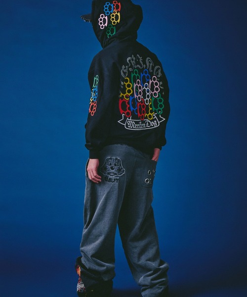 GALFY(ガルフィー)の「GALFY-メリケンHERTSパーカー(パーカー・メンズ・ホワイト/ブラック/オレンジ・L/XL)」の12枚目の写真